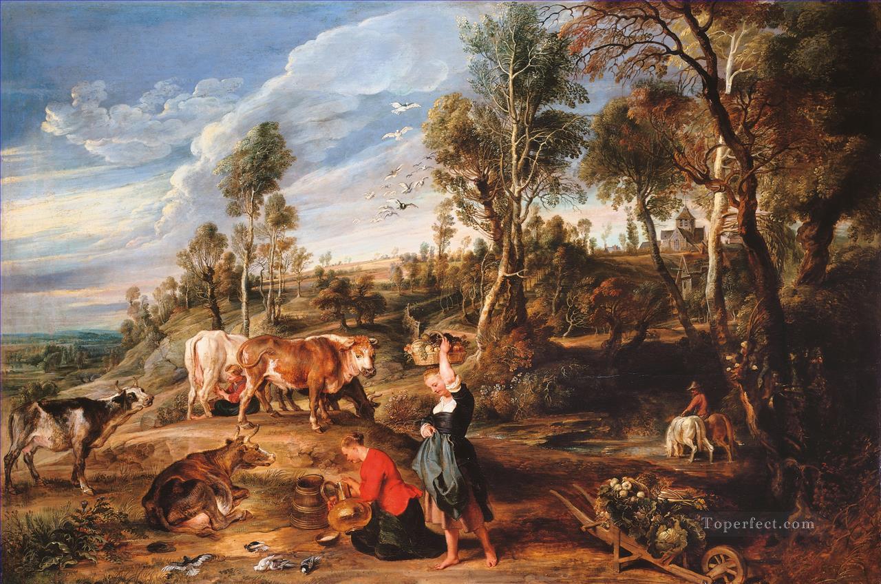 Farm at Laken Peter Paul Rubens Oil Paintings
